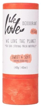 Naturalny dezodorant w sztyfcie We Love The Planet Sweet and soft 48 g (8719324977173)
