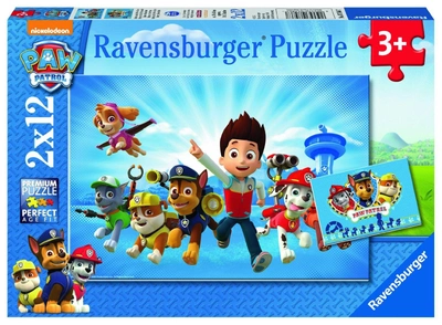 Puzzle Ravensburger Paw Patrol 2 x 12 elementy (4005556075867)