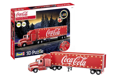 3D Пазл Revell CocaCola Truck LED 168 елементів (4009803001524)