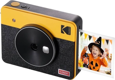 Камера миттєвого друку Kodak Mini Shot 2 Retro Жовта + 60 аркушів для друку фото (0192143003441)