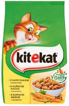 Сухий корм для котів Kitekat Курка з овочами 300 г (5900951248856)