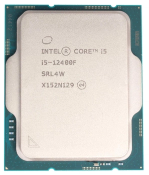 Процесор Intel Core i5 12400F (BX8071512400F) (Socket 1700, 12T, 4.4 ГГц, Box)