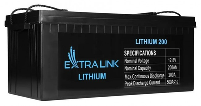 Аккумуляторная батарея LiFePO4 200AH 12.8V BMS EX.30479 (5905090330479)