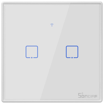 Inteligentny dotykowy Wi-Fi przełącznik Sonoff T2EU2C-TX (IM190314016)
