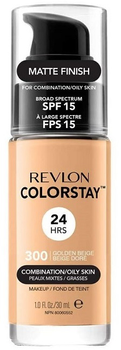Podkład do twarzy Revlon ColorStay Makeup for Combination/Oily Skin SPF15 do cery mieszanej i tłustej 300 Golden Beige 30 ml (309974700085)