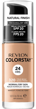 Podkład do twarzy Revlon ColorStay Makeup for Normal/Dry Skin SPF20 do cery normalnej i suchej 320 True Beige 30 ml (309974677080)