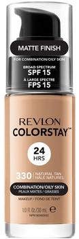 Podkład matujący Revlon ColorStay Makeup SPF15 do cery mieszanej i tłustej 330 Natural Tan 30 ml (309974700115)