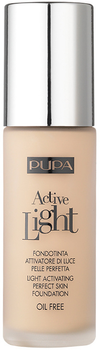 Podkład do twarzy Pupa Milano Active Light Perfect Skin Foundation SPF10 beztłuszczowy 011 Beige 30 ml (8011607189083)