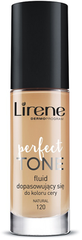 Тональна основа флюїд Lirene Perfect Tone підлаштовується під колір шкіри 120 Natural 30 мл (5900717621114)