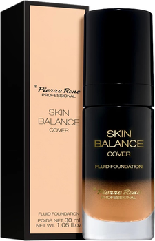 Podkład do twarzy Pierre Rene Skin Balance Cover Fluid Foundation wodoodporny kryjący 24 Beige 30 ml (3700467819722)