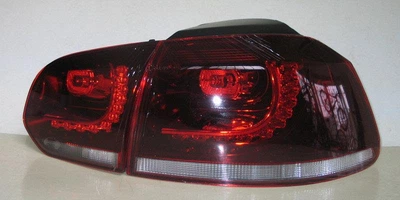 Задні фари альтернативна тюнінг оптика ліхтарі LED на Volkswagen Golf 6 TC червона 08-12 Фольксваген Гольф L0569