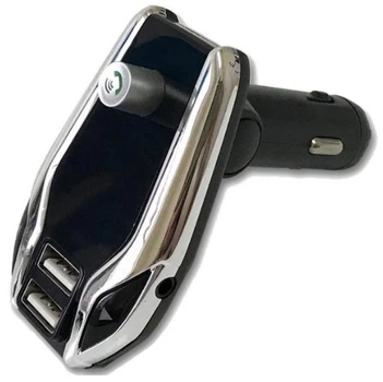 FM MOD X8 PLUS Bluetooth трансмиттер для автомобиля, 2 USB, AUX, MicroSD (4912)