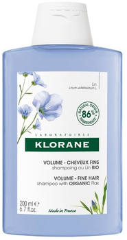 Шампунь Klorane Volume Shampoo з льоном для додання об'єму 200 мл (3282770147292)