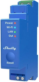 Inteligentny przełącznik Shelly "Pro 1" LAN Wi-Fi i BT jednokanałowy 16 A (3800235268001)