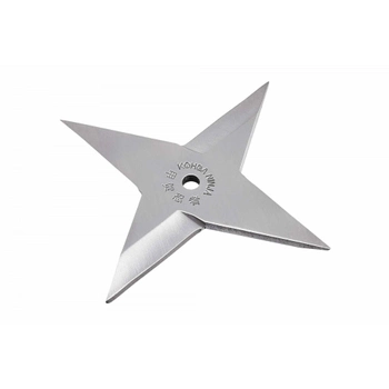 Метальна 4 кінечна зірка сюрікен з надійною та пластичною сталлю 004-2