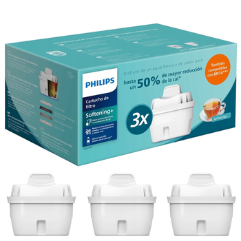 Wkład do dzbanków filtrujących Philips Micro X-Clean Softening+ AWP230P3/58 3 szt