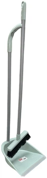 Совок для уборки + щетка Proff 35 х 17 см (85 см) Голубой (PF2601217/Bl)