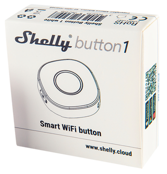 Розумна кнопка Shelly "Button1" Wi-Fi біла (3800235262498)