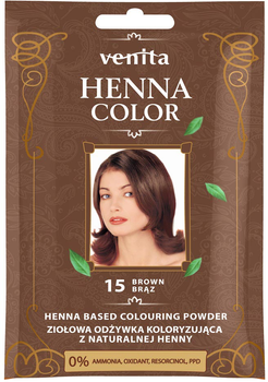Кондиціонер Venita Henna Color Трав'яне фарбування з натуральною хною 15 Коричневий (5902101710961)
