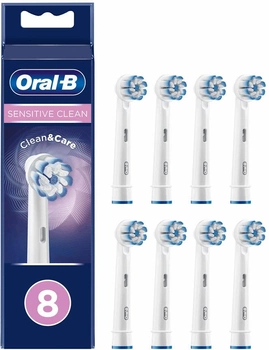 Насадки до зубної щітки Oral-B Sensitive Clean and Care 8 шт (4210201325666)