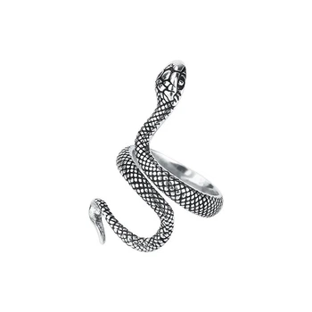 Женское винтажное кольцо "Lucky snake" с регулируемым размером