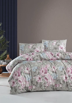 Постельное белье First Choice Homesko Ranforce 200 х 220 см Davida Grey