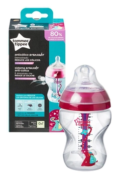 Антиколікова пляшечка Tommee Tippee Closer To Nature Advanced Anti-Colic 0 m+ Дівчинка антиколікова 260 мл (5010415225764)