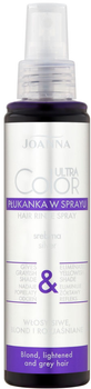 Ополіскувач для волосся Joanna Ultra Color System Hair Rinse надає попелястий відтінок Сріблястий 150 мл (5901018016784)