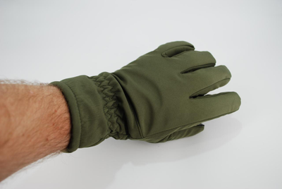 Перчатки тактические тёплые softshell 9100_L_olive