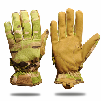 Перчатки тактические с пальцами Mechanix wear 9025_XL_Multicam