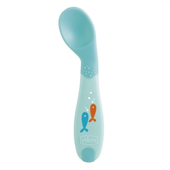 Łyżeczka pierwsza Chicco Baby's First Spoon 8 m + niebieska (8058664111077)
