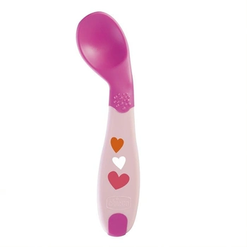 Łyżeczka pierwsza Chicco Baby's First Spoon 8 m + różowa (8058664111084)