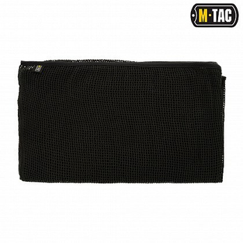 Маскировочный снайперский шарф Сетка М-Тас Black, куфия арафатка чёрная, тактический Шейный мужской платок, 40909002