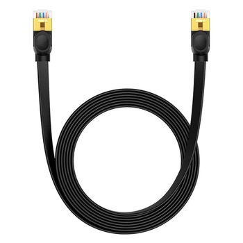 Патч Корд Сетевой Кабель LAN Baseus Cat 7 Ethernet UTP Patch Cable RJ45-RJ45 |до 10Гбит/с| 5 м | Черный