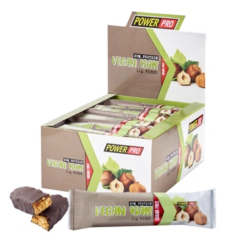 Vegan Bar 32% protein - 20x60g веганські протеїнові батончики 32% для підтримки білка, ситості та активного способу життя