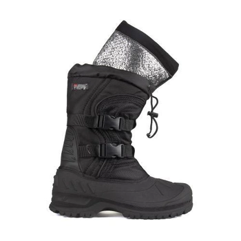 Ботинки армейские зимние утепленные водонепроницаемые надежная защита от холода и влаги для профессиональных нужд Mil-Tec 45 размер Черный M-T