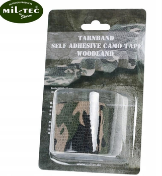 Стрічка Mil-Tec самоклеюча маскувальна тактична Для зброї і спорядження 5смх4,5м Мультикам