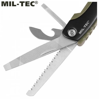 Мультитул KOMBI TOOL Mil-Tec з різними інструментами для виконання різноманітних завдань для виживання в польових умовах Оливковий