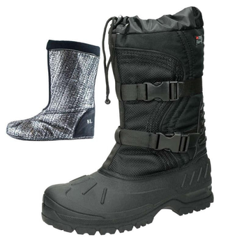 Ботинки мужские Mil-Tec 42 размер зимние на флисе с быстрой шнуровкой и креплением для дополнительных аксессуаров Черные (4046872259609)