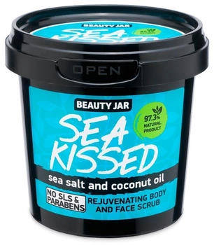 Скраб для обличчя та тіла Beauty Jar Sea Kissed відновлення за допомогою морської солі та кокосової олії 200 г (4751030830117)
