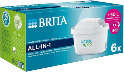 Картридж для фільтрів-глечиків Brita Maxtra Pro All-In-1, 5 + 1шт. (4006387121907)