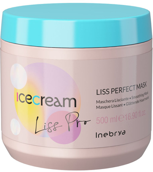 Maska Inebrya Ice Cream Liss-Pro wygładzająca włosy 500 ml (8008277263571)