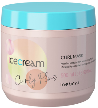 Маска Inebrya Ice Cream Curly Plus зволожуюча для кучерявого та хвилястого волосся 500 мл (8008277263694)