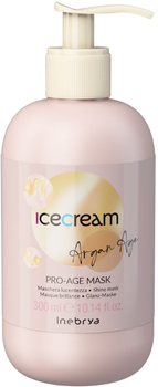 Маска для волосся Inebrya Ice Cream Argan Age для надання блиску з аргановою олією 300 мл (8008277263328)