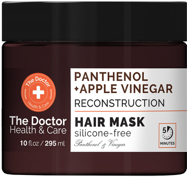 Маска для волосся The Doctor Health & Care з яблучним оцтом та пантенолом реконструююча 295 мл (8588006042580)