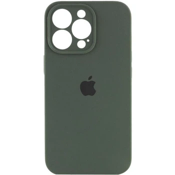 Чехол Fiji Silicone Case Full Camera для Apple iPhone 13 Pro бампер накладка с защитой камеры Dark Green