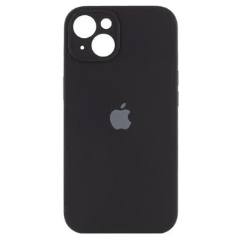 Чехол Fiji Silicone Case Full Camera для Apple iPhone 15 бампер накладка с защитой камеры Black