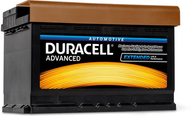Батарея аккумуляторная Duracell Advanced 12В 74Ач 680А(EN) R+(DA74) пр-во DURACELL