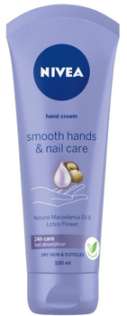 Крем для рук i paznokci Nivea Hand Cream Smooth Hands & Nail Care розгладжуючий 100 мл (42417729)