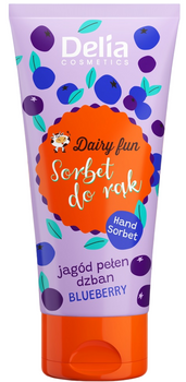 Sorbet do rąk Delia Cosmetics Dairy Fun Jagód Pełen Dzban 50 ml (5906750800950)